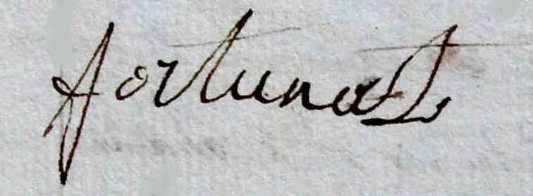 Signature Jean Fortunat